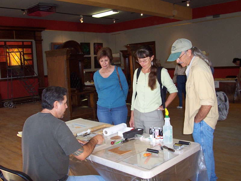 Fred working at the Phantom Studio event in Silver City