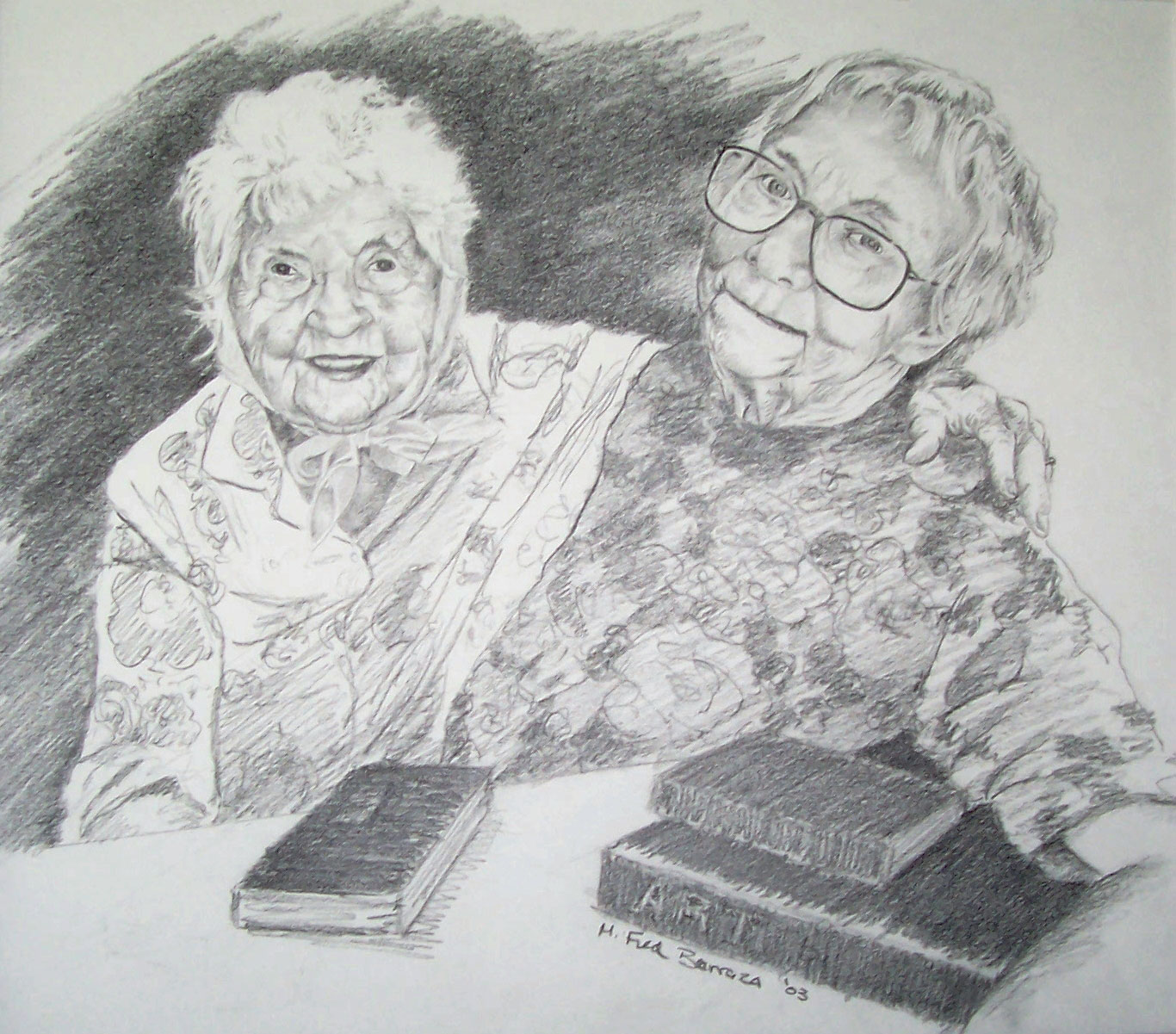 Joyce & Marge, Hurley Bookmobile Patron